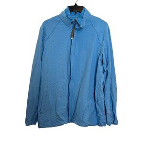 Ashworth Blue Lightweight Jacket L Polyester Spandex Mens